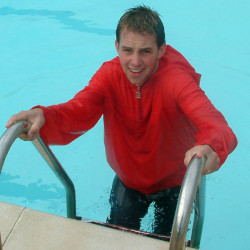 Anorak for swim training in pool